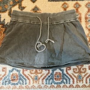 Out from under mini skirt (built in shorts)